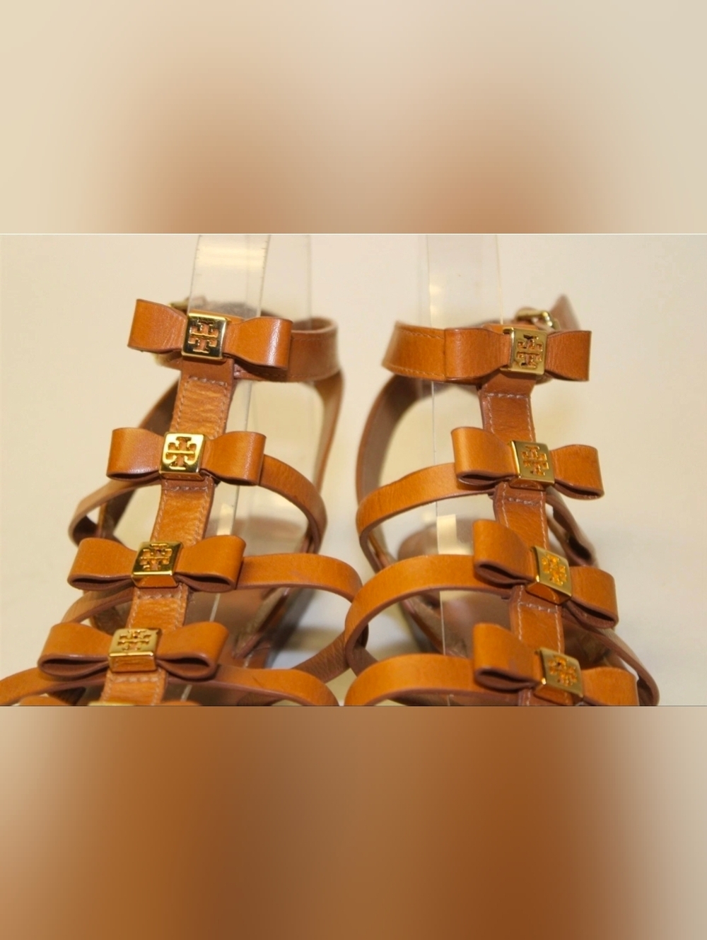 Tory Burch Kira Gladiator Sandals Womens Size 7 M Leather Buckle Strappy Shoes - Picture 5 of 13